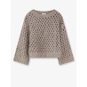 Dazzling Net silk and linen blend sweater