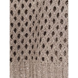 Dazzling Net silk and linen blend sweater