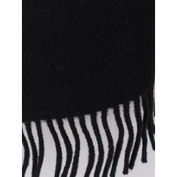 Wool and cashmere scarf with hood