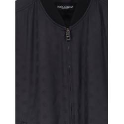 Silk jacket with all-over DG print