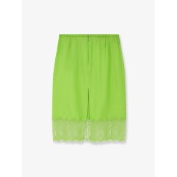 Viscose skirt with floral lace