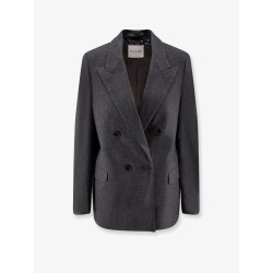 Wool melange blend blazer