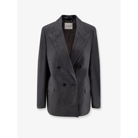 Wool melange blend blazer