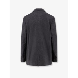 Wool melange blend blazer