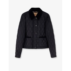Nylon jacket with stitching