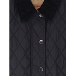 Nylon jacket with stitching