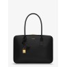 Sac de Jour in Box leather handbag with metal padlock detail