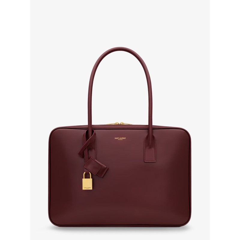 Sac de Jour in Box leather handbag with metal lock detail