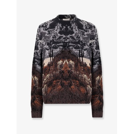 Cotton and wool sweatshirt
