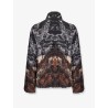 Knitted cotton and wool jacket