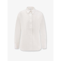 Cotton shirt with ruffles