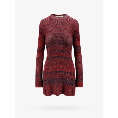 Knitted multicolor mini dress with stars detail