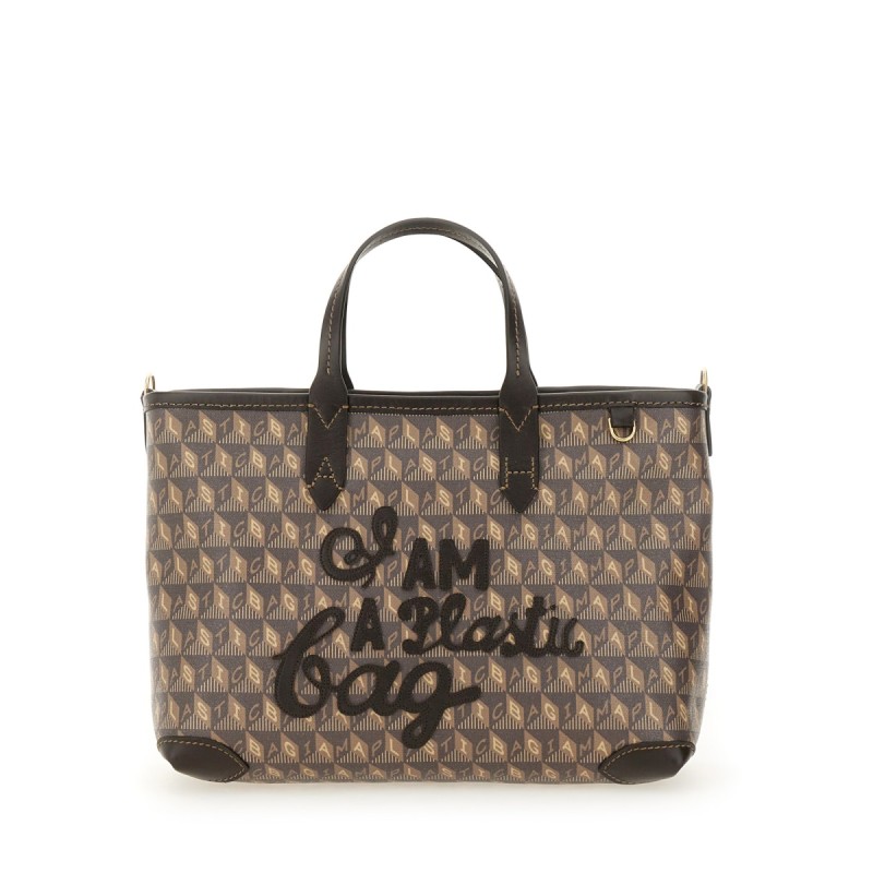 BORSA TOTE "I AM A PLASTIC BAG" XS