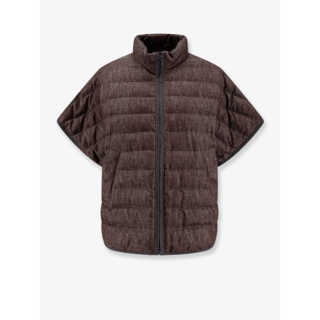 Sparkling down jacket with Monili detail