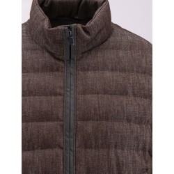 Sparkling down jacket with Monili detail