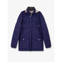Nylon down jacket with hood