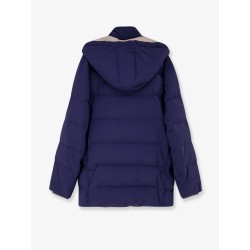 Nylon down jacket with hood