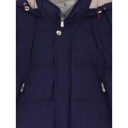 Nylon down jacket with hood