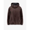 Nylon and cotton hooded jacket