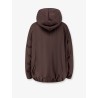Nylon and cotton hooded jacket