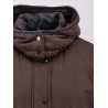Nylon and cotton hooded jacket