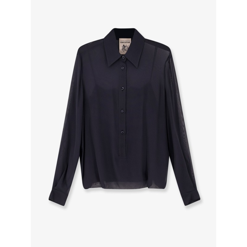 Voile shirt with top