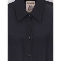 Voile shirt with top
