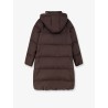Nylon and cotton long down jacket