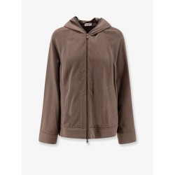 Hooded cotton sweatshirt