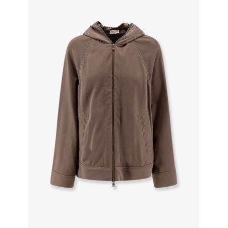Hooded cotton sweatshirt