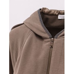 Hooded cotton sweatshirt