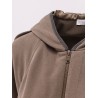 Hooded cotton sweatshirt