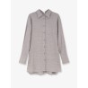 Stretch virgin wool long shirt
