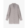 Stretch virgin wool long shirt