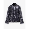 Voile top with maxi sequins