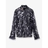 Voile top with maxi sequins
