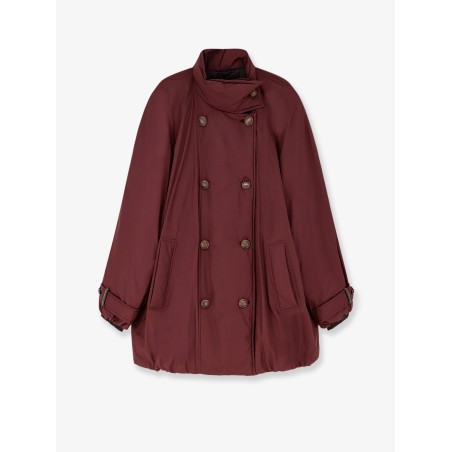 Nylon and cotton long jacket