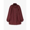 Nylon and cotton long jacket