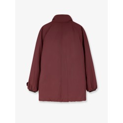 Nylon and cotton long jacket