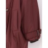 Nylon and cotton long jacket