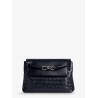 Andiamo Messenger shoulder bag in woven leather with Knot detail