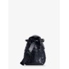Andiamo Messenger shoulder bag in woven leather with Knot detail