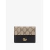 Mini Wallet leather and GG Supreme Fabric card holder