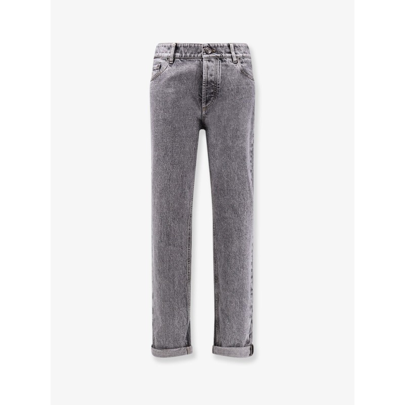 Grey denim trousers