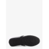Ballet Flats suede and rubber ballerinas with glass eyelets