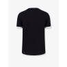 Cotton t-shirt with flocked logo print