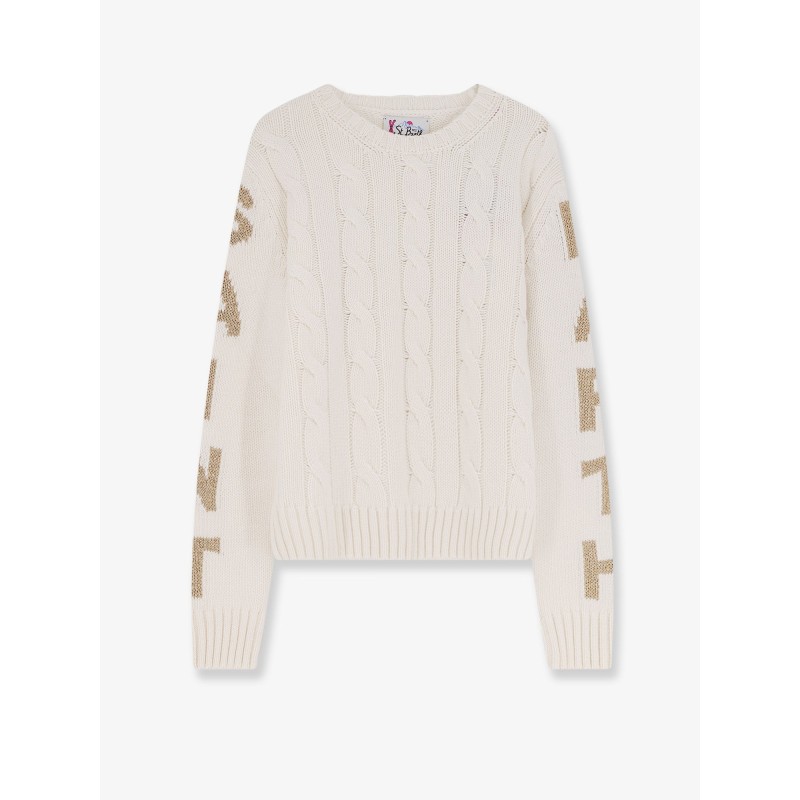 Malmo wool blend cable knit sweater