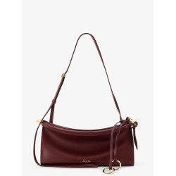 East West leather shoulder bag