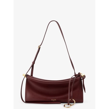 East West leather shoulder bag
