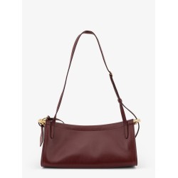 East West leather shoulder bag